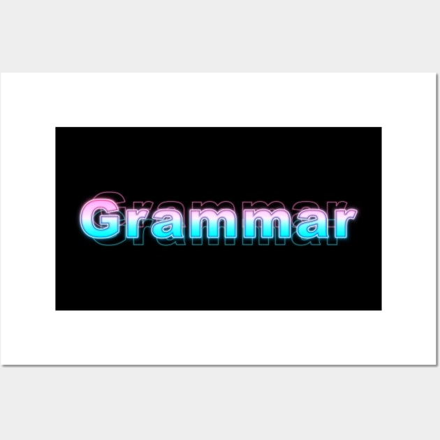 Grammar Wall Art by Sanzida Design